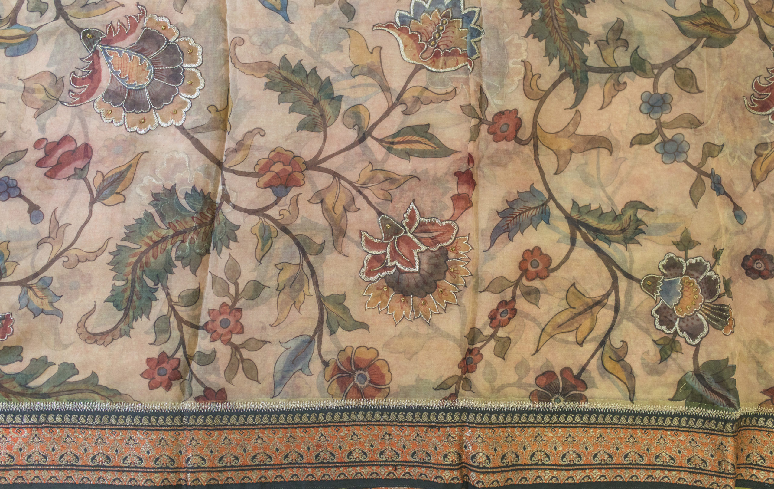 KALAMKARI ORGANZA KL0023