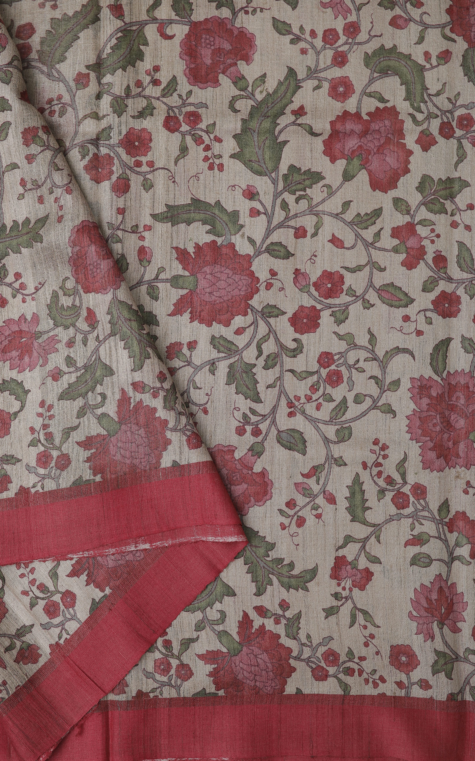 PRINTED TUSSAR SILK L15608