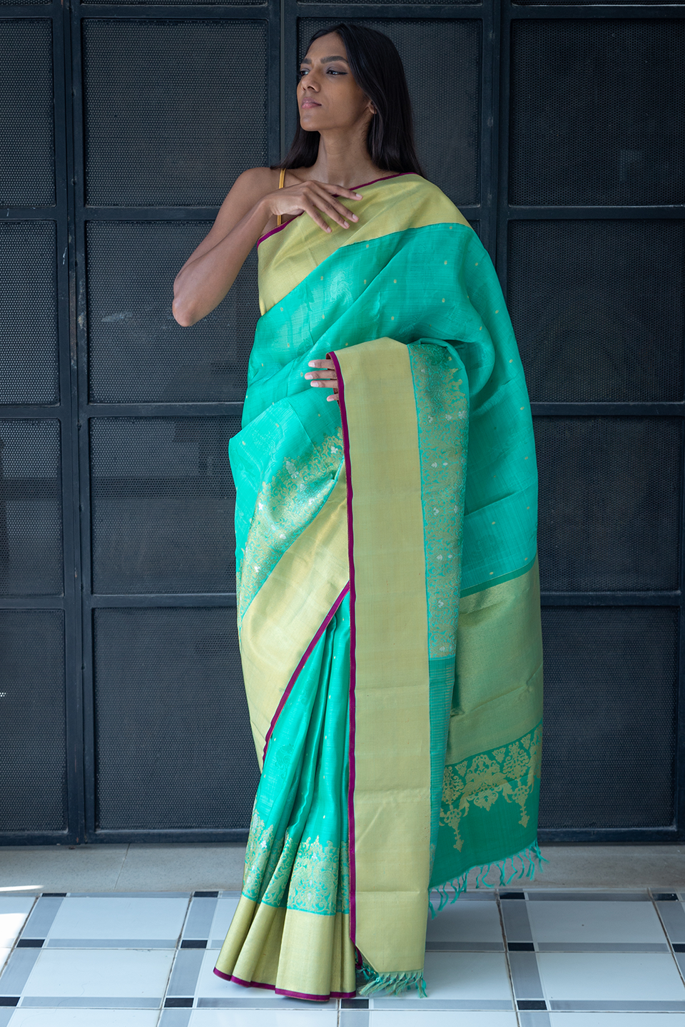 KANCHIVARAM KORA SILK L17960