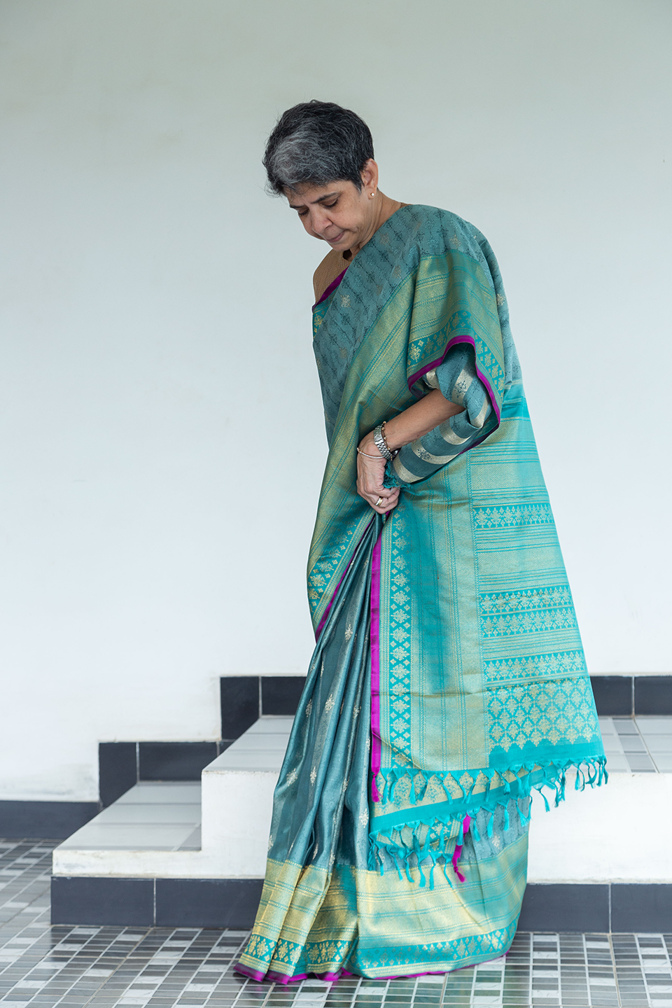 KANCHIVARAM KORA SILK L17746