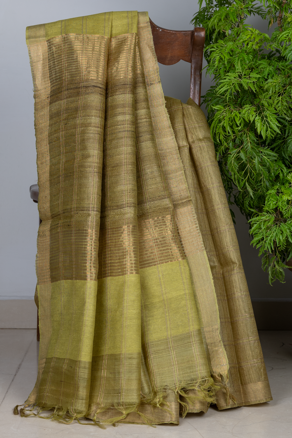 BLENDED MULBERRY RAW SILK WITH TUSSAR MAEX0458B