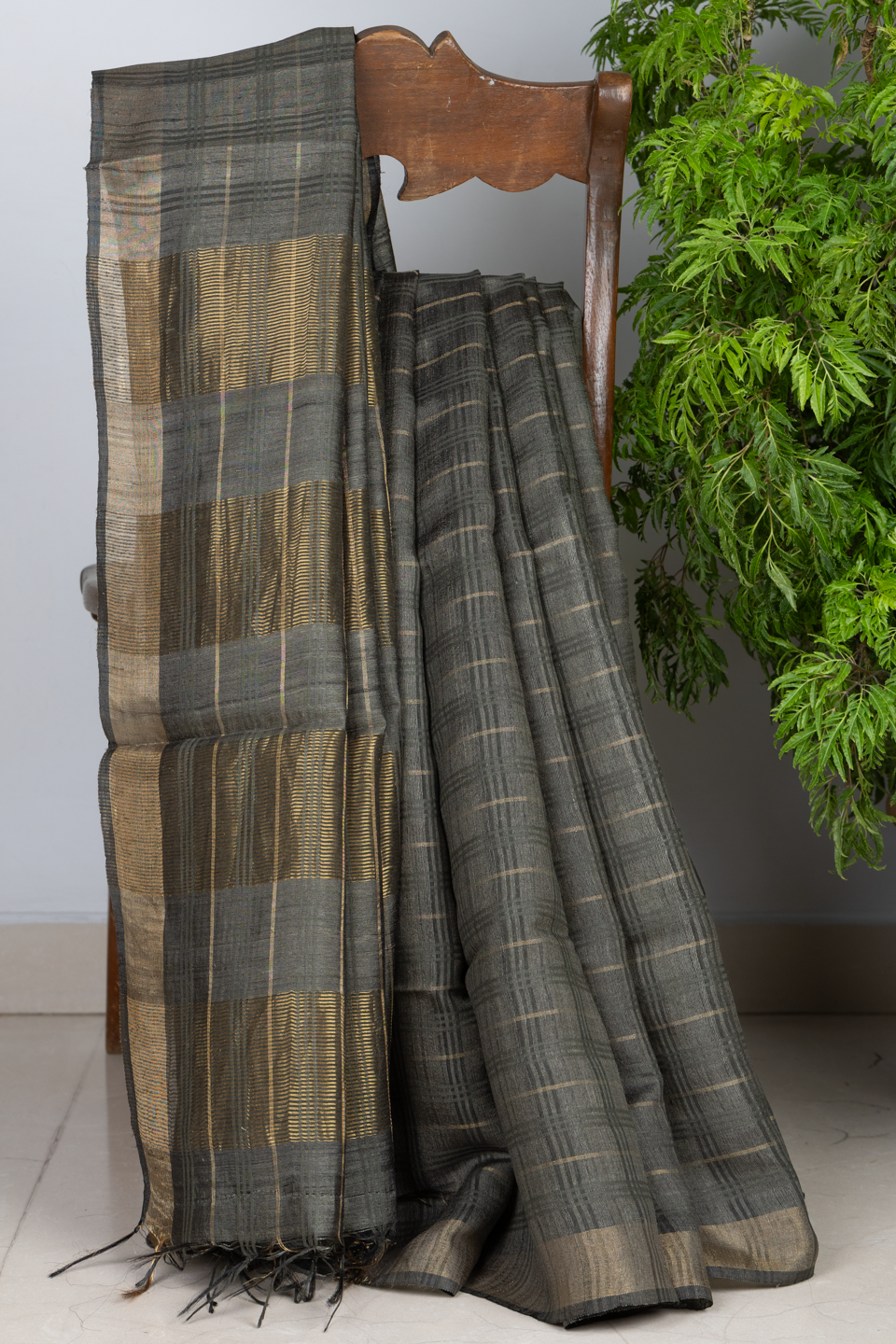 BLENDED MULBERRY RAW SILK WITH TUSSAR MAEX0457C