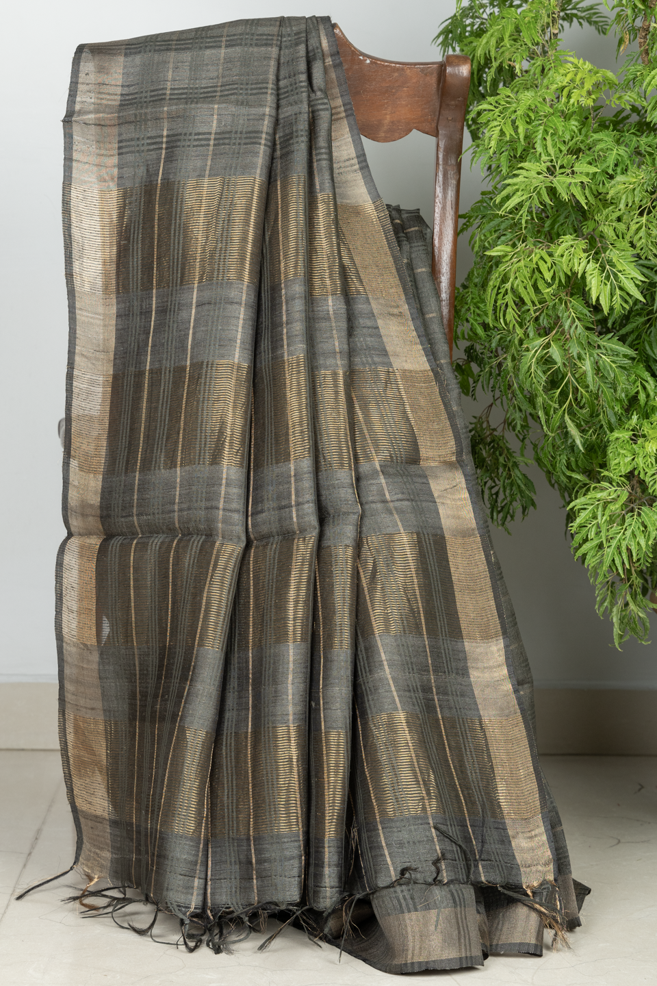 BLENDED MULBERRY RAW SILK WITH TUSSAR MAEX0457C