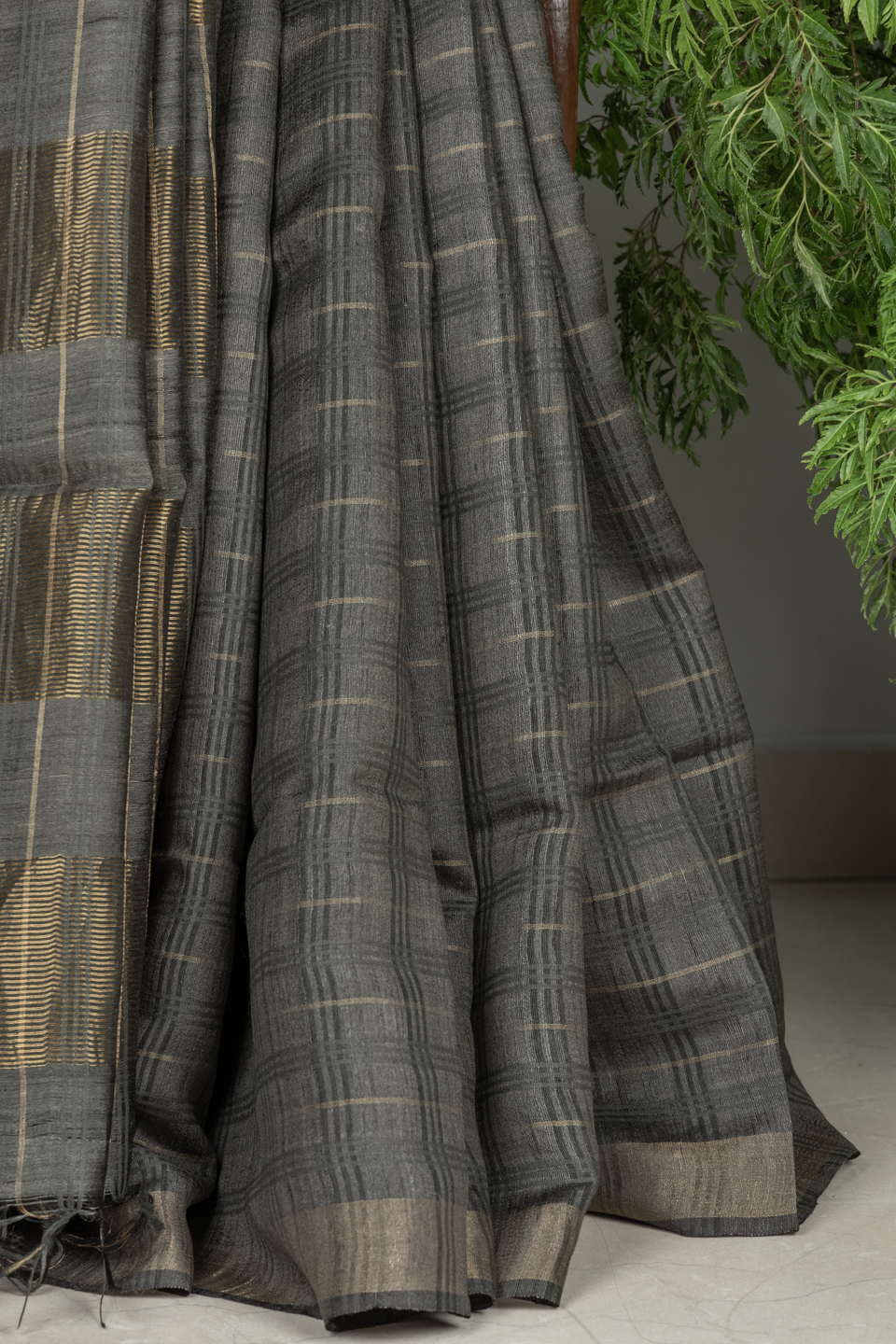 BLENDED MULBERRY RAW SILK WITH TUSSAR MAEX0457C