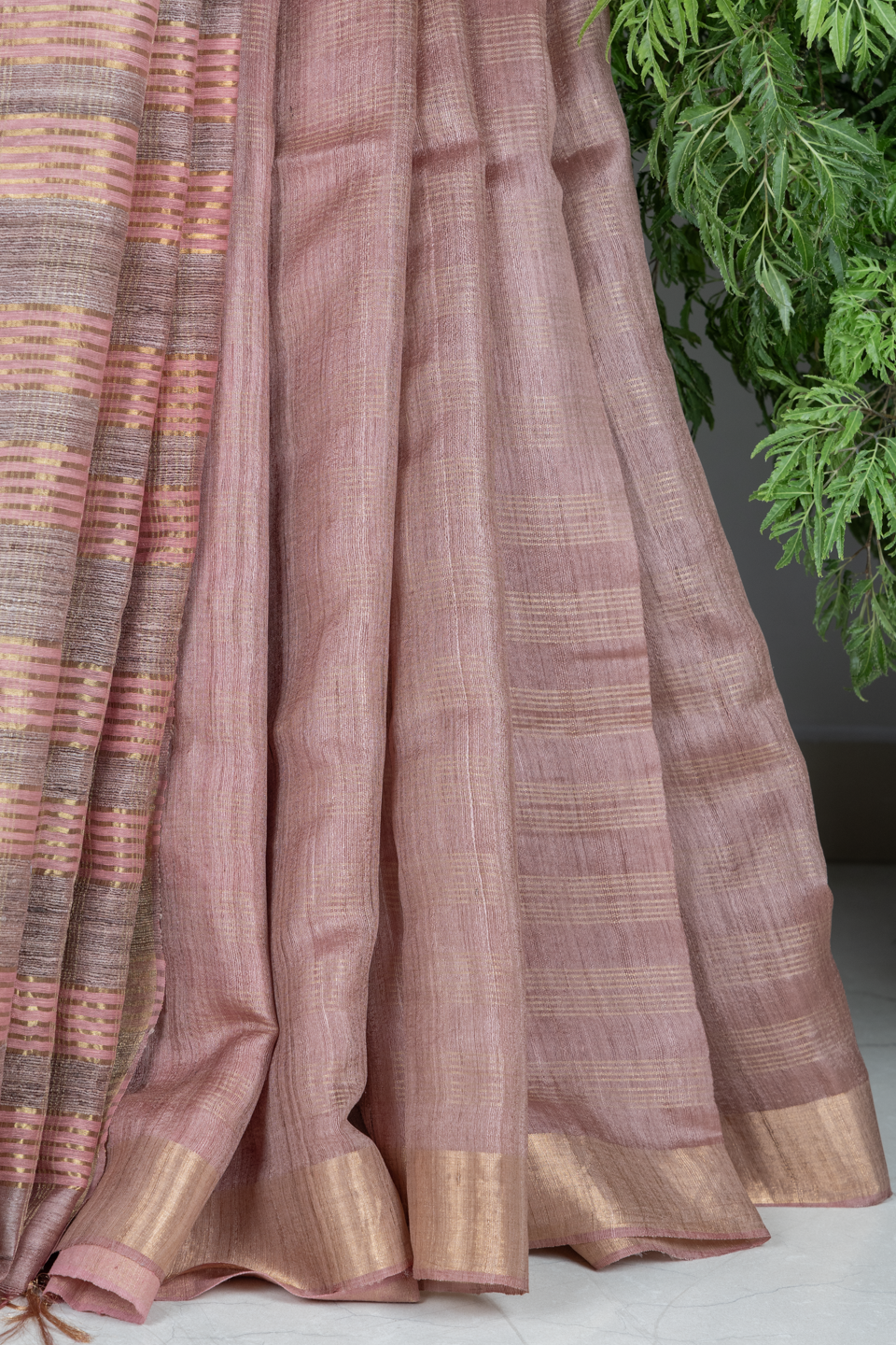 BLENDED MULBERRY RAW SILK WITH TUSSAR MAEX04511A