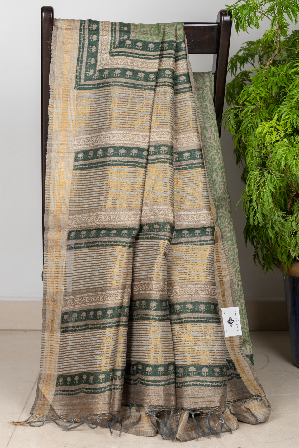 BLEND OF MULBERRY RAW SILK WITH TUSSAR MAEX0453B