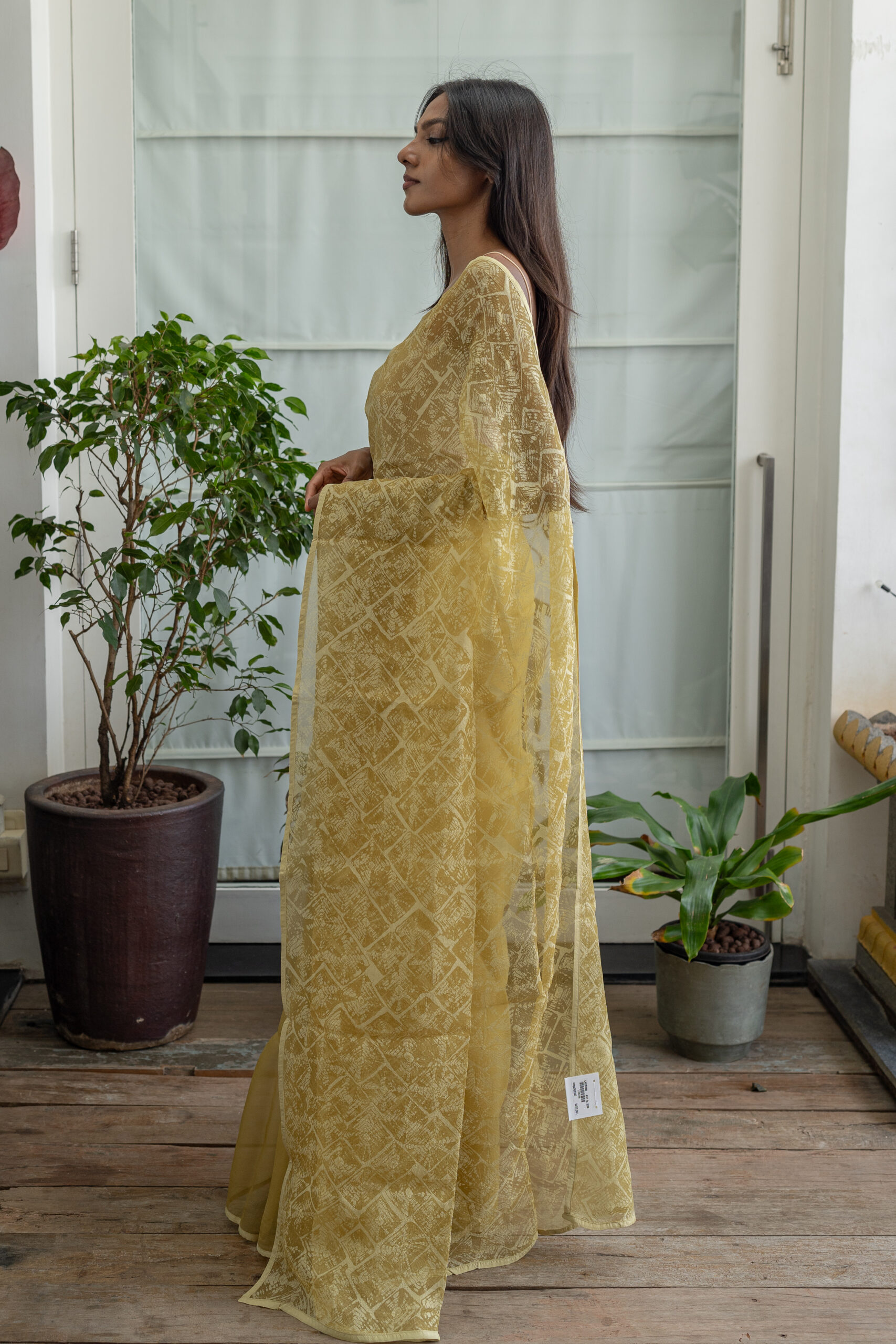 NATURAL DYED ORGANZA L20278