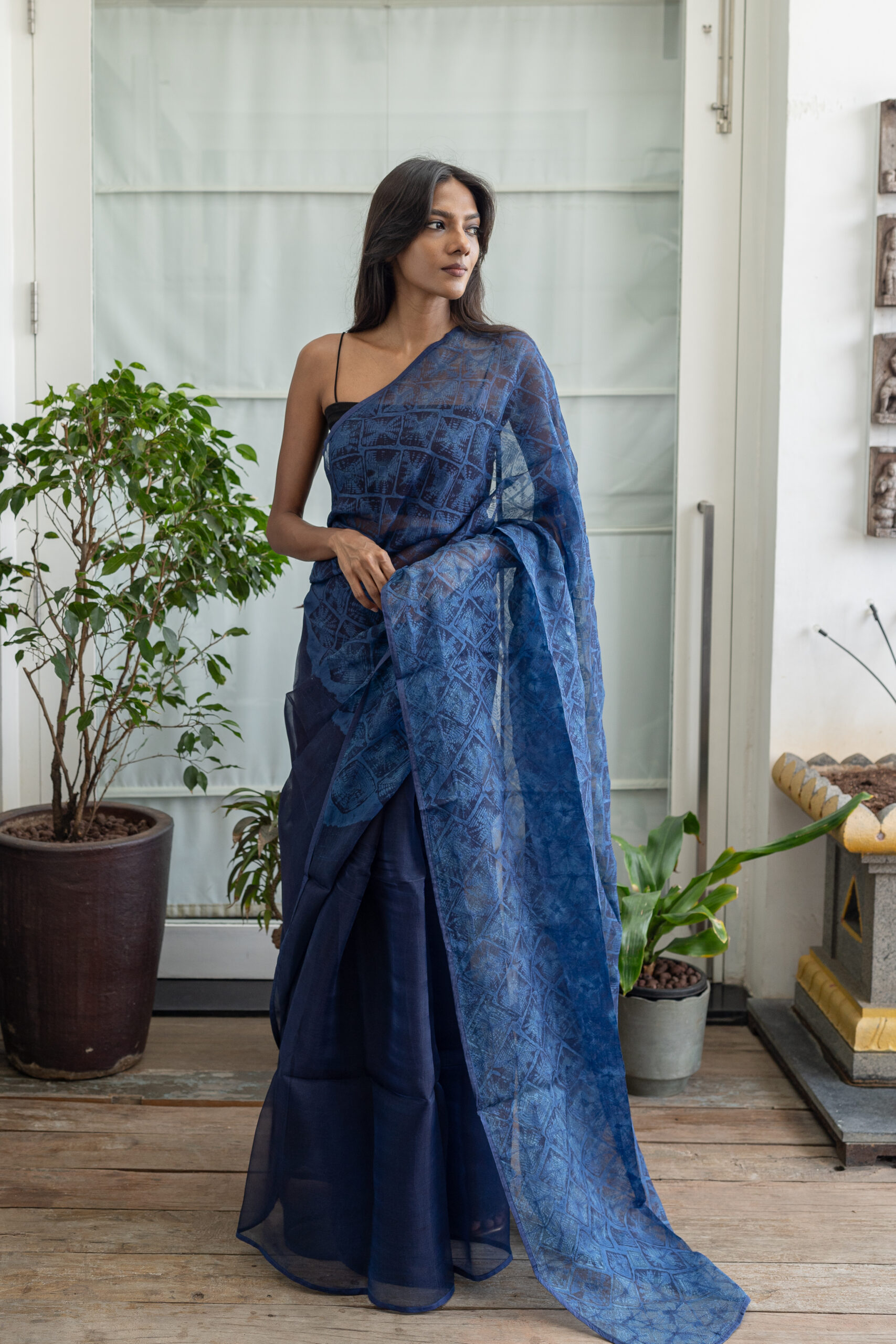 NATURAL DYED ORGANZA L20281