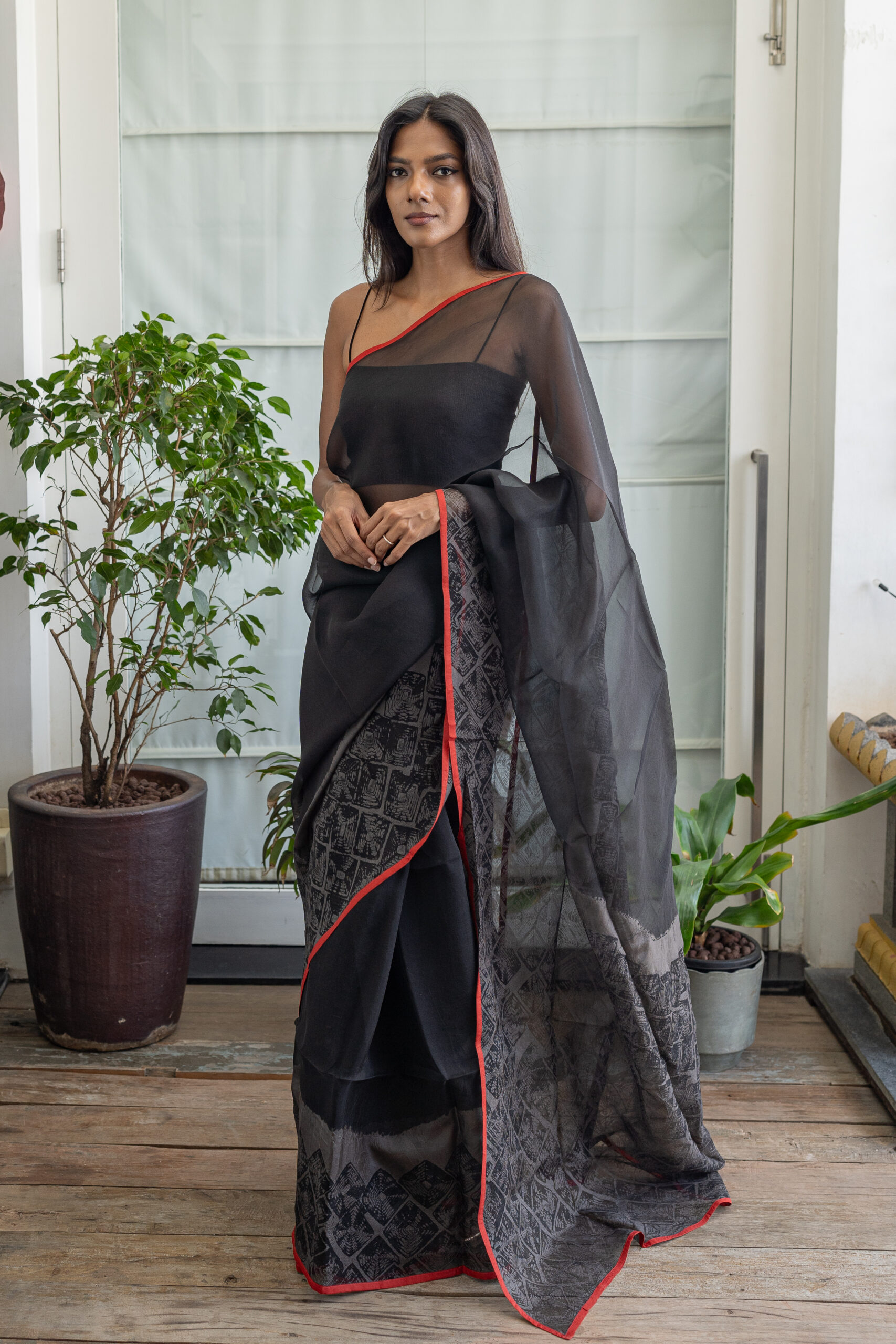 NATURAL DYED ORGANZA L20296