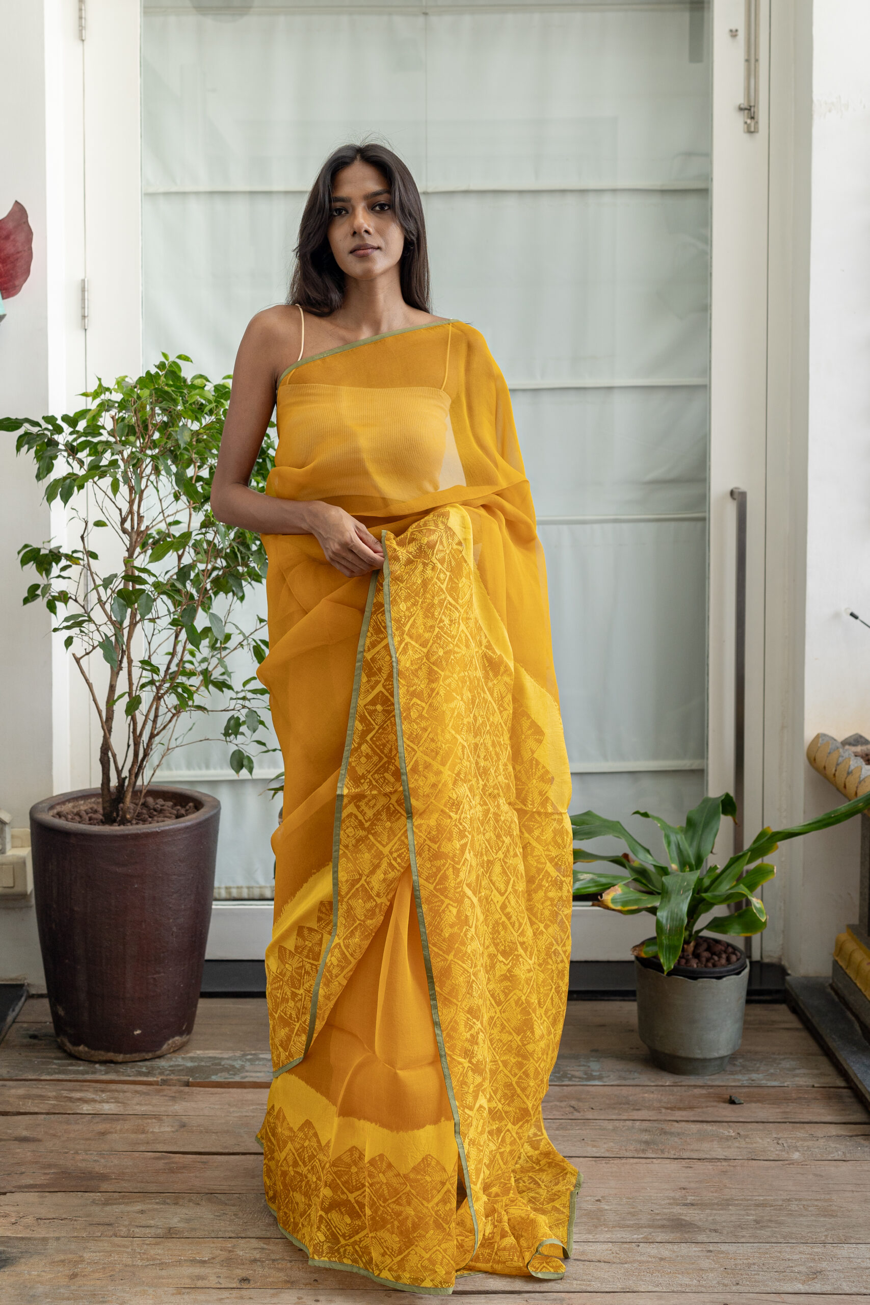 NATURAL DYED ORGANZA L20301