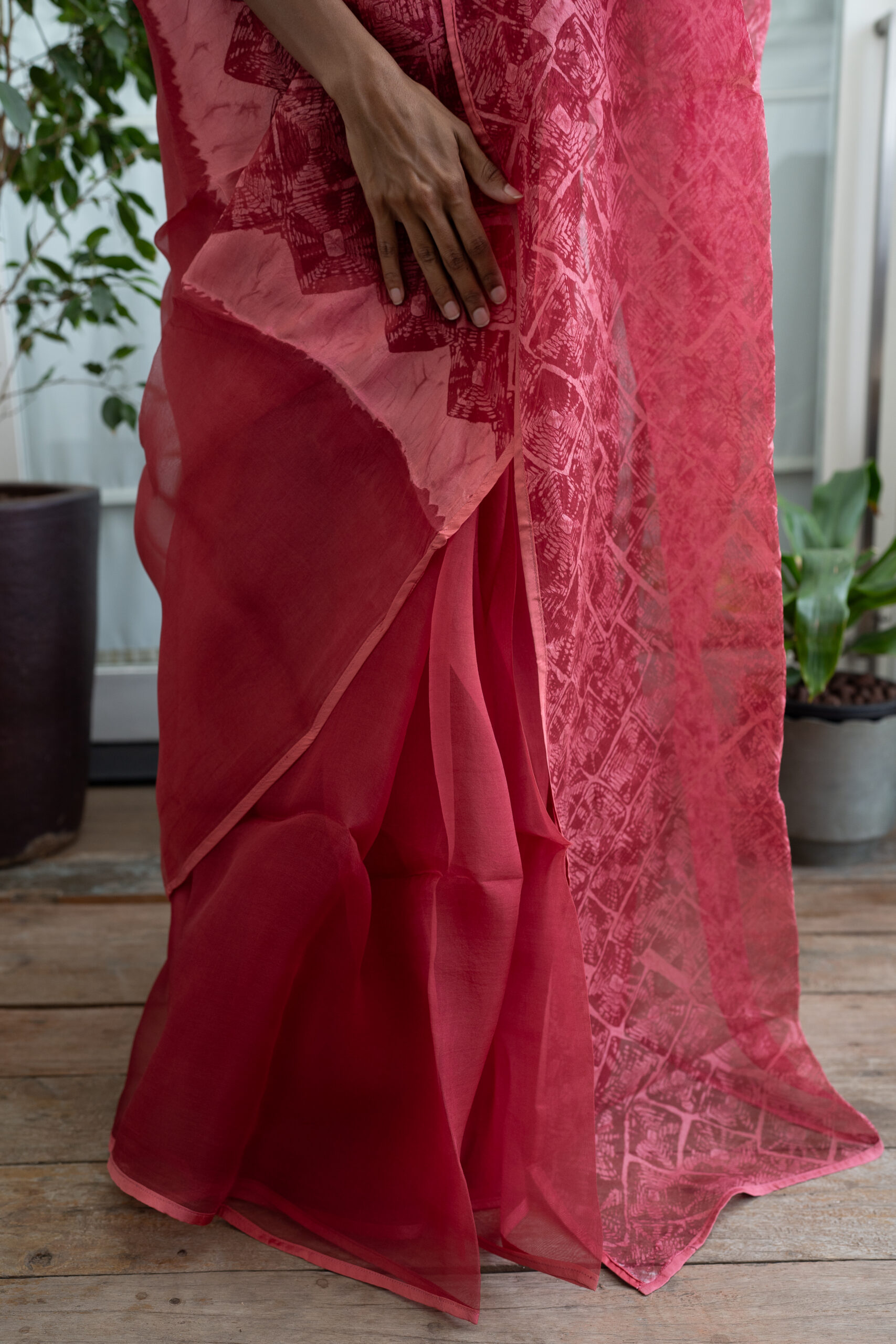 NATURAL DYED ORGANZA L20277