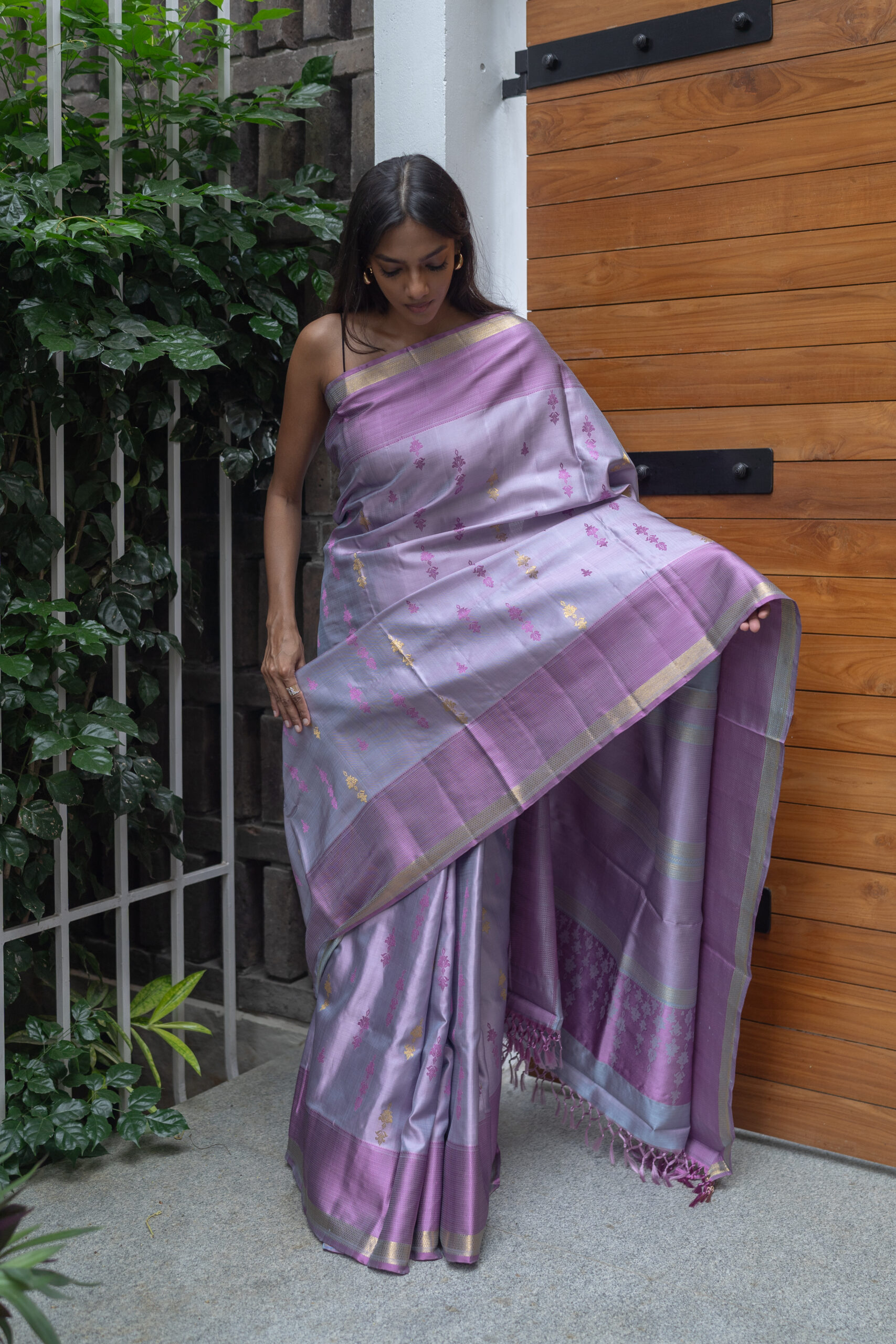 TWILL KANCHIVARAM SILK L22440