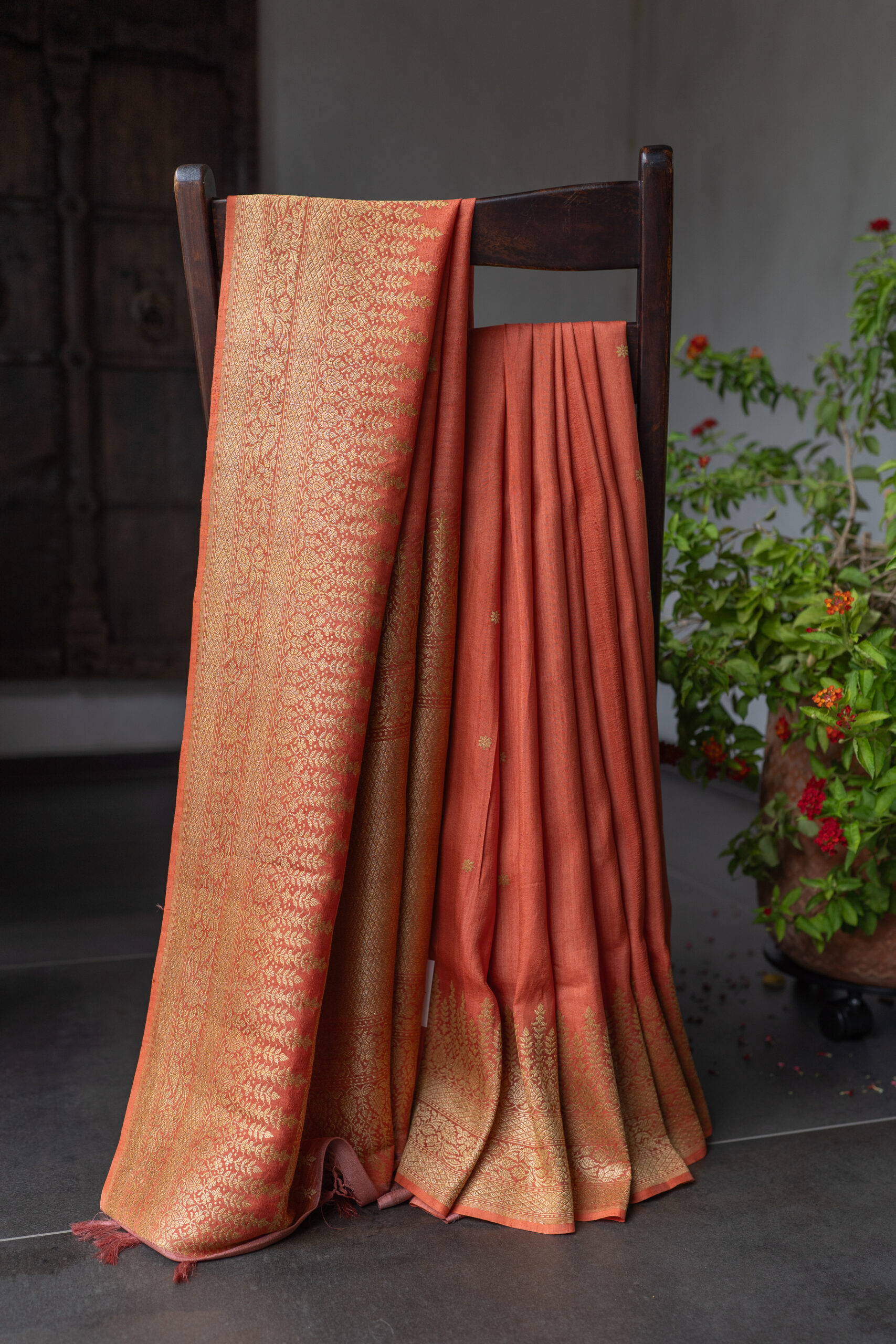BENARES TUSSAR GEORGETTE L23465